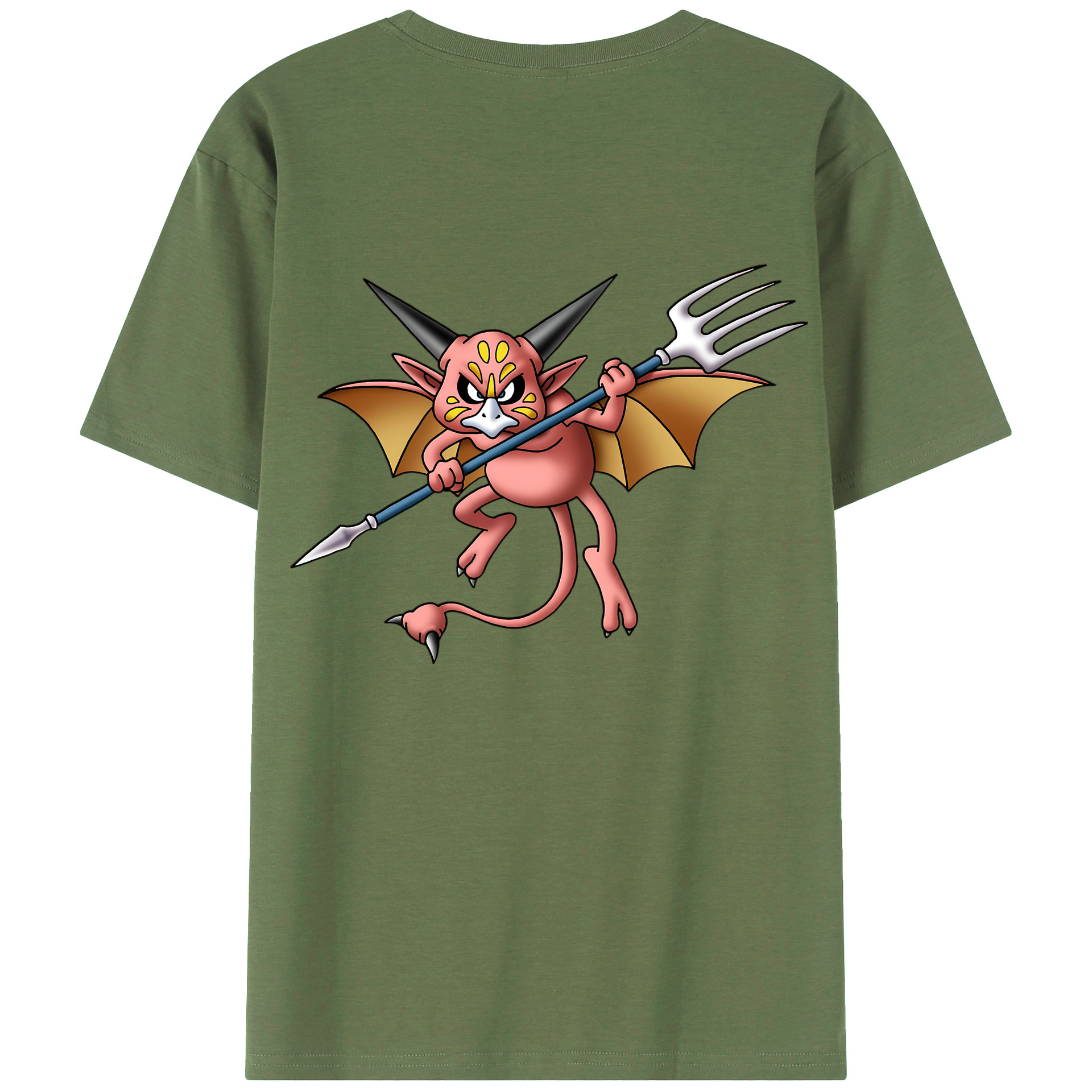 （画像用） ドラゴンクエスト Doragon Kuesuto Dragon Quest 綿100％ メンズ半袖Tシャツ（バックプリント） 通気性